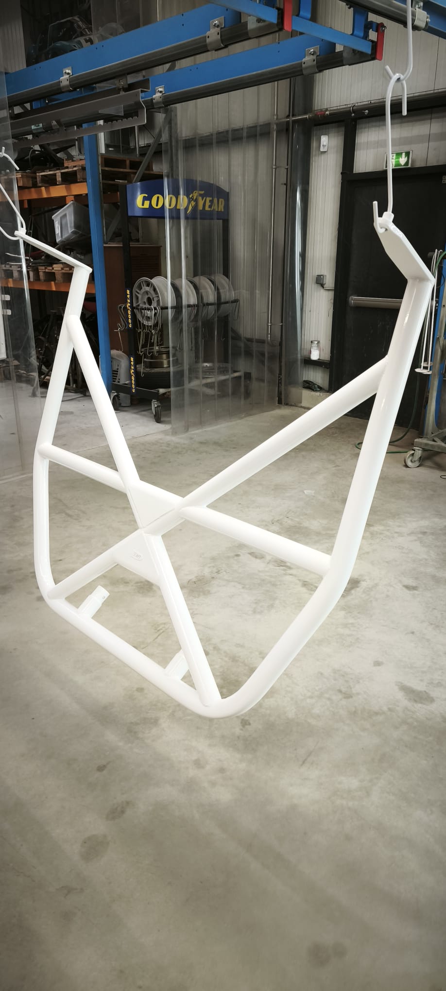 Détail d'une finition thermolaquée