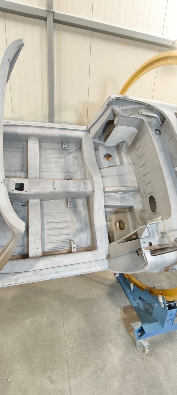 Sablage élément de carrosserie